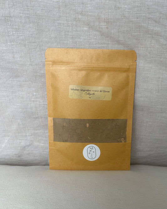 Infusion gingembre bio et écorces de citron à la nigelle | En vrac 50 g